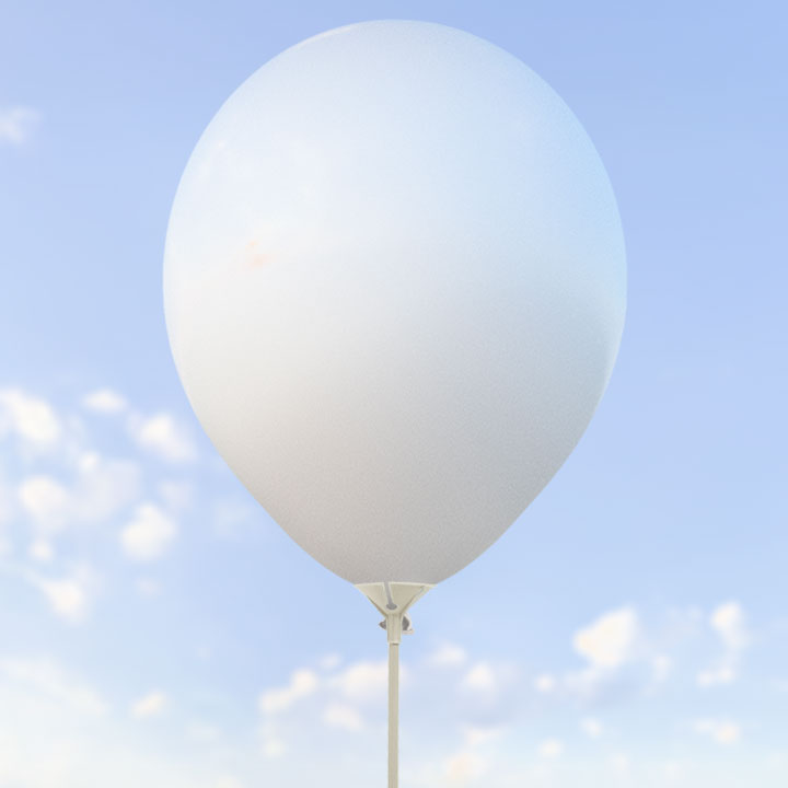 Vita ballonger 28 cm – 100-pack