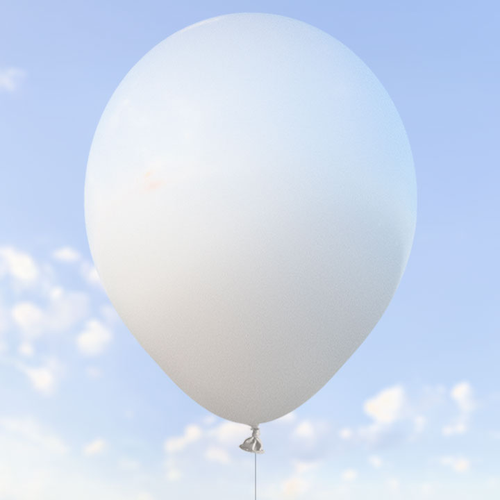 Vita ballonger 28 cm – 100-pack