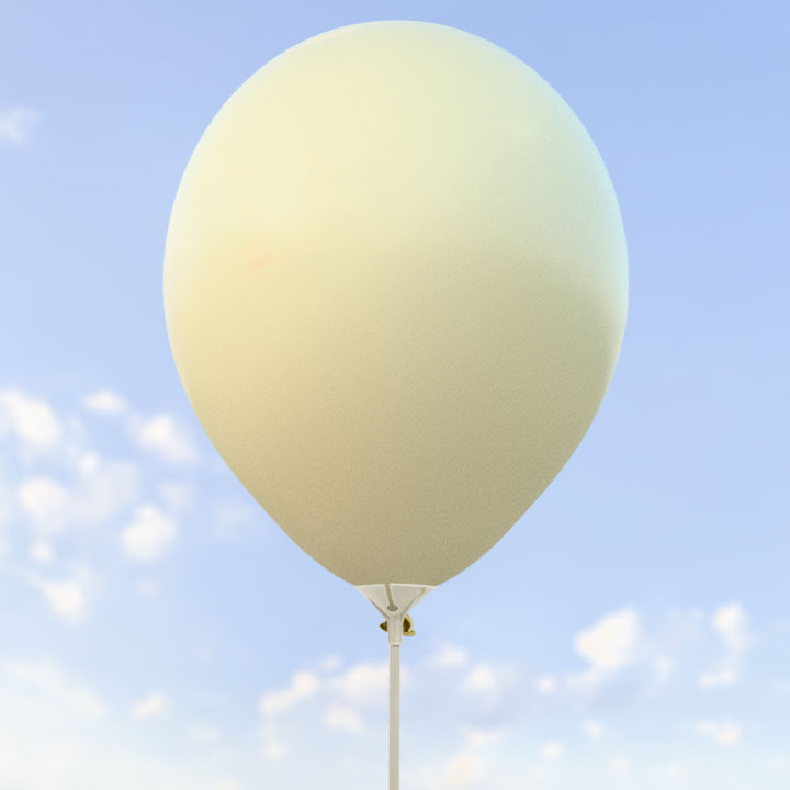 Gräddvita ballonger 28 cm – 100-pack