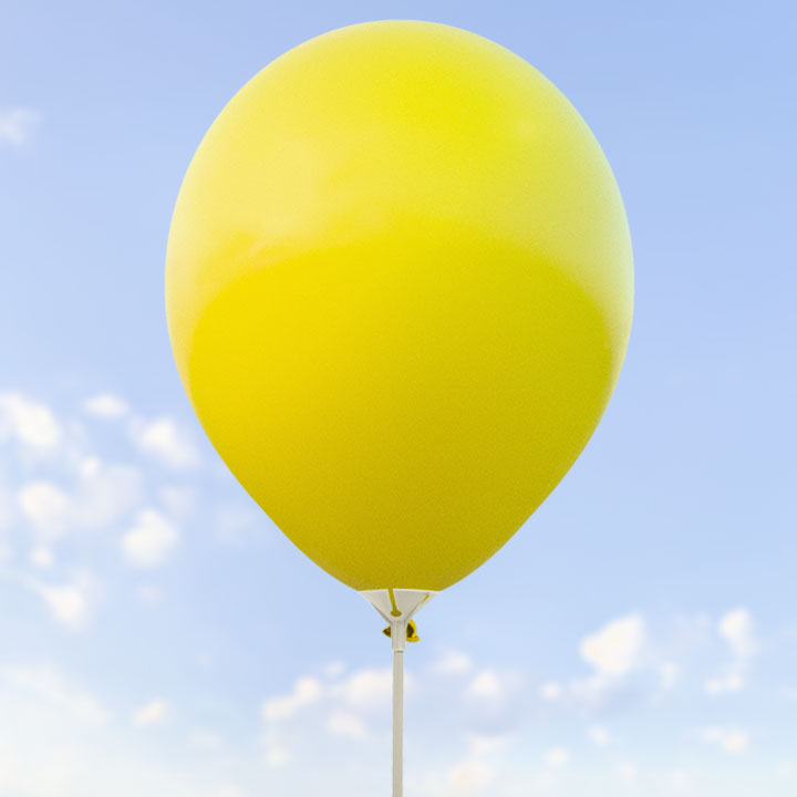 Citrongula ballonger 28 cm - 100-pack