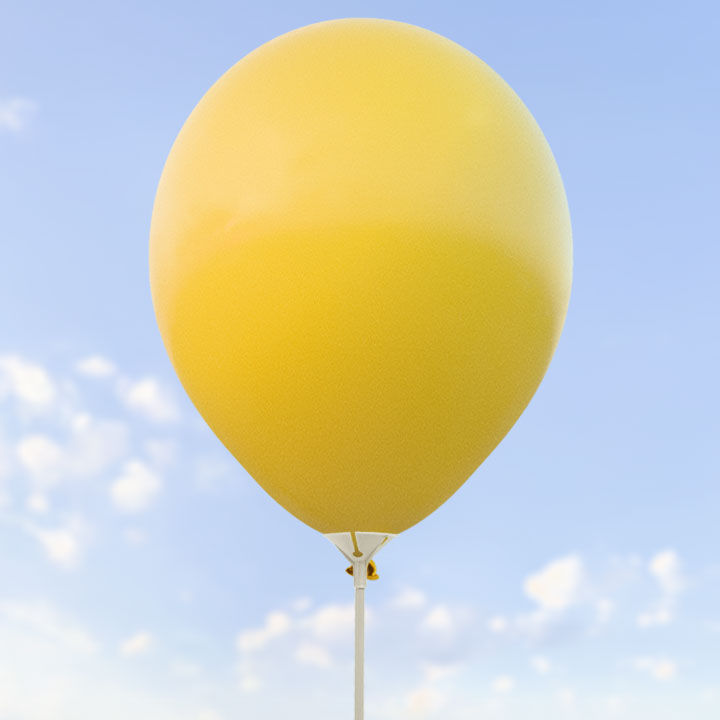 Gula ballonger 28 cm 100-pack