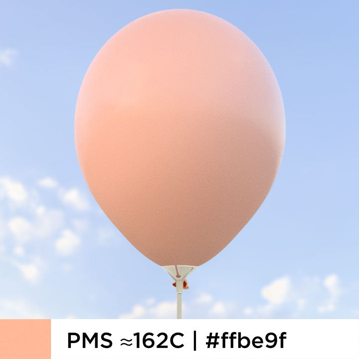 Persikofärgade ballonger 28 cm - 100-pack