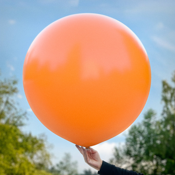 Orange ballong 90 cm
