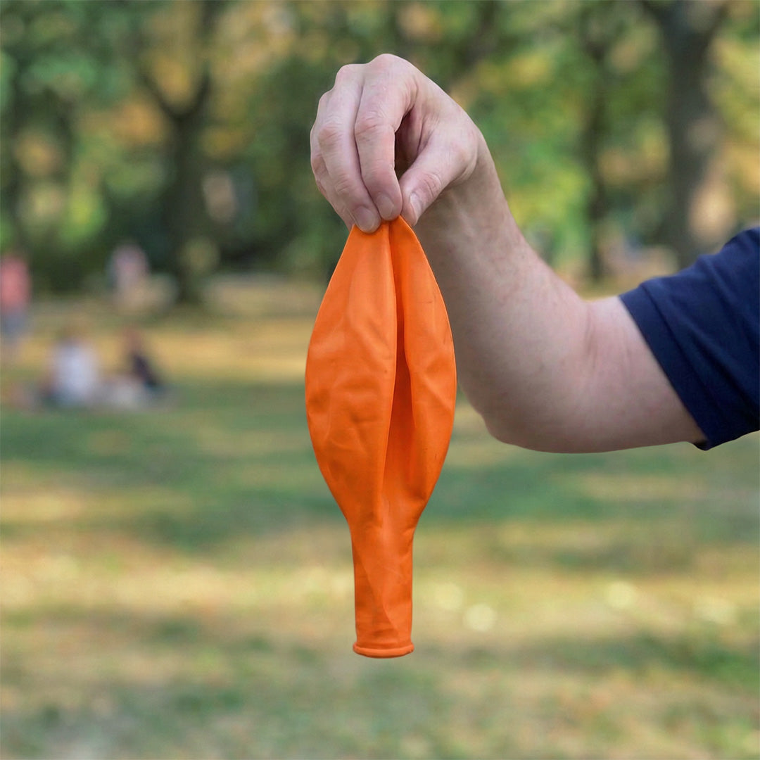 Orange ballong 90 cm