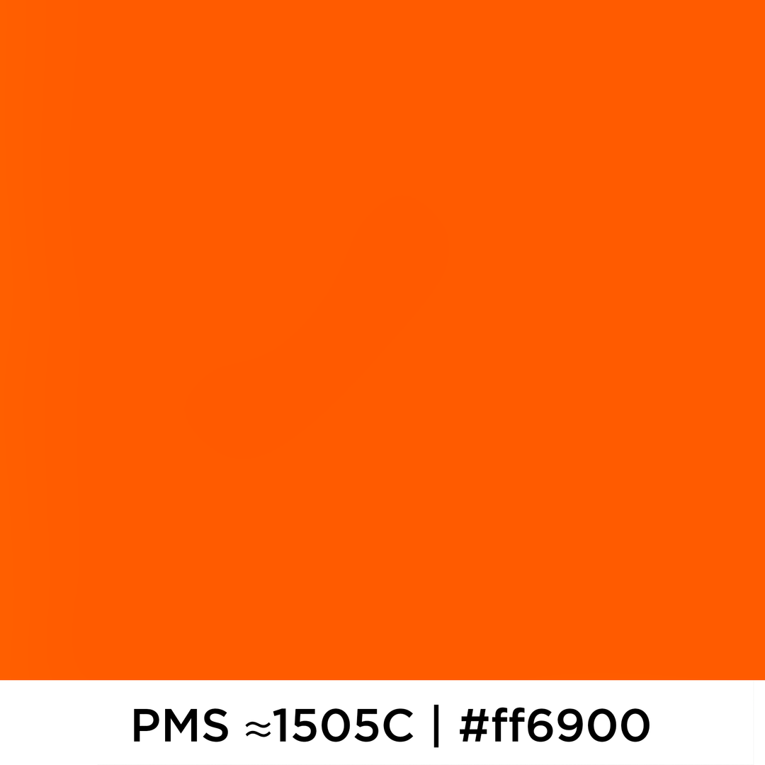 Orange ballong 90 cm