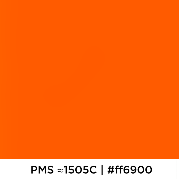 Orange ballong 90 cm