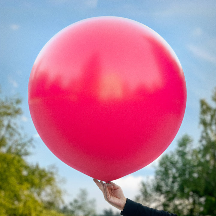 Röd ballong 90 cm