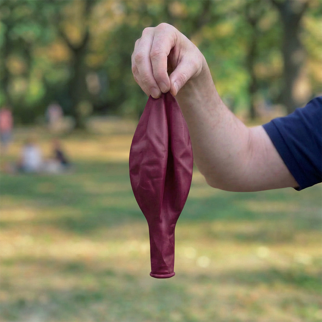 Vinröd ballong 90 cm