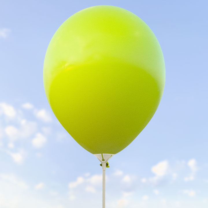 Limegröna ballonger 28 cm - 100-pack