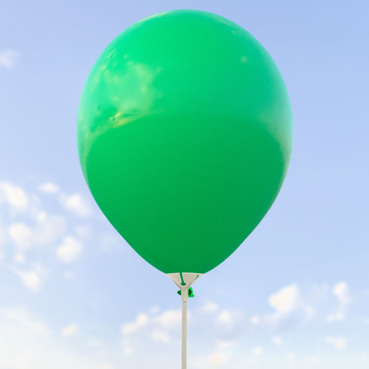 Gröna ballonger 28 cm - 100-pack