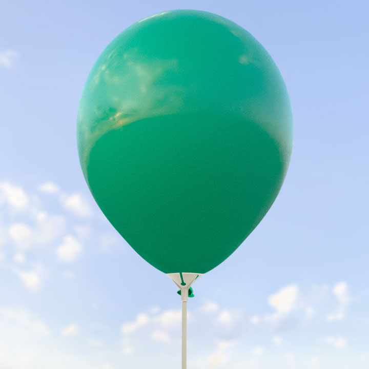 Mörkgröna ballonger 28 cm - 100-pack