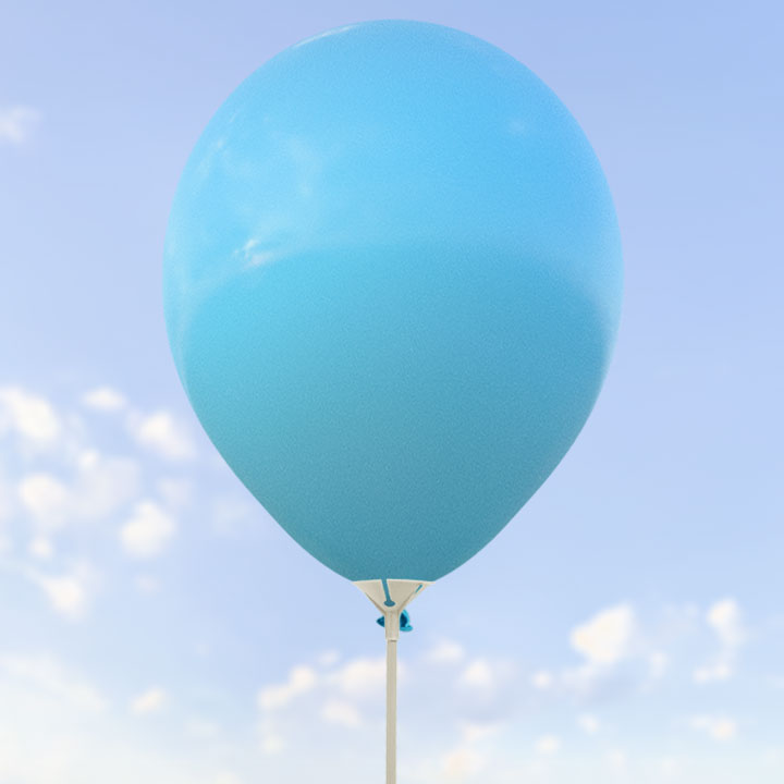 Ljusblå ballonger 28 cm - 100-pack
