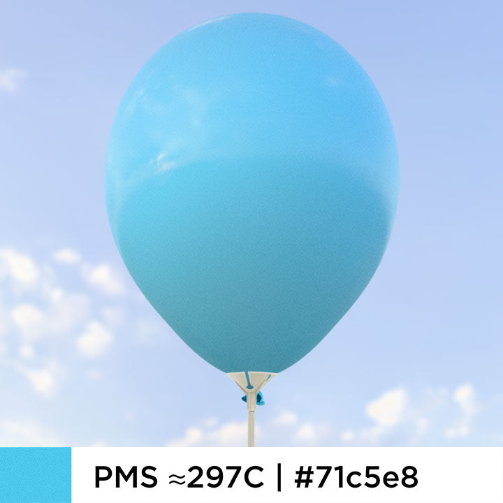 Ljusblå ballonger 28 cm - 100-pack