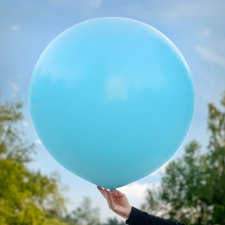 Ljusblå ballong 90 cm