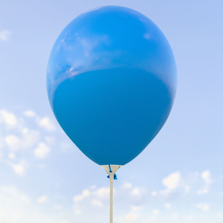Blå ballonger 28 cm - 100-pack