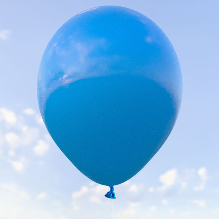 Blå ballonger 28 cm - 100-pack