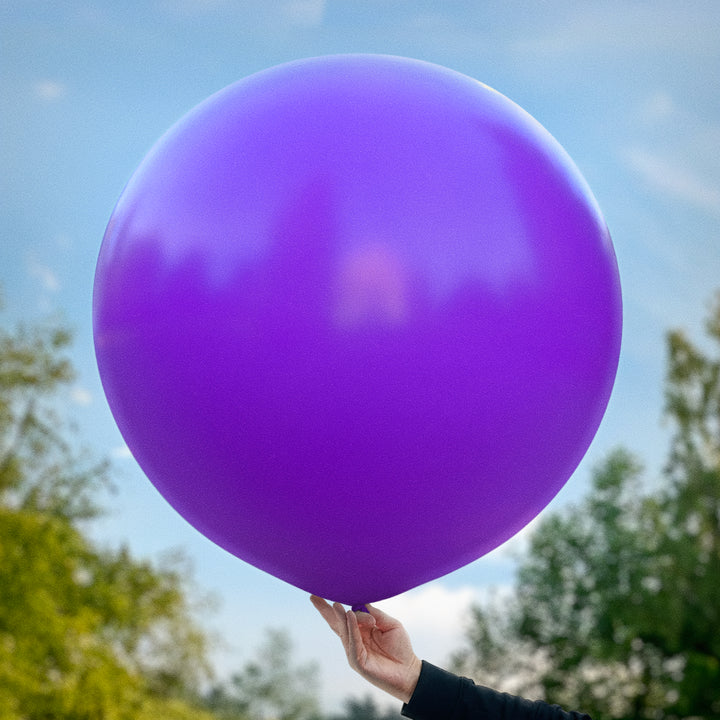 Mörklila ballong 90 cm