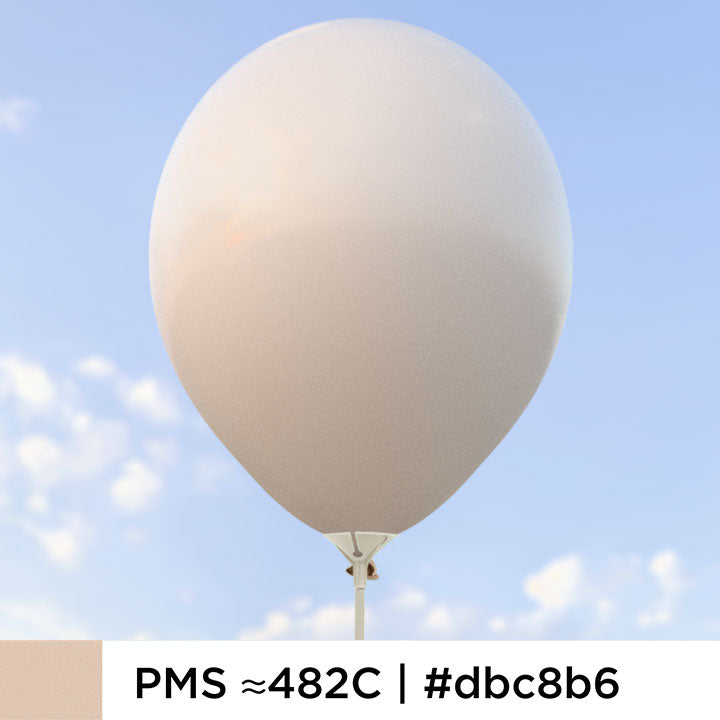 Beige ballonger 28 cm - 100-pack