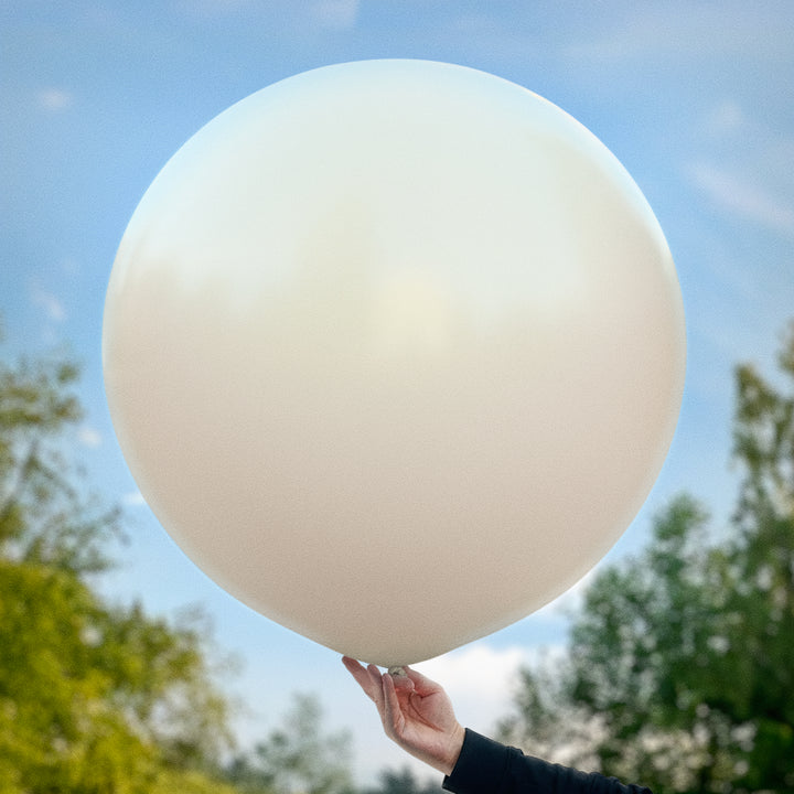 Beige ballong 90 cm