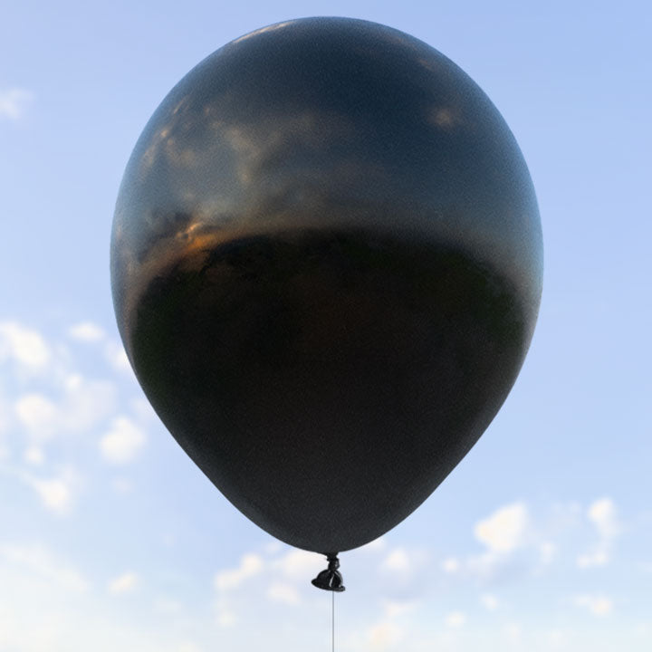 Svarta ballonger 28 cm - 100-pack