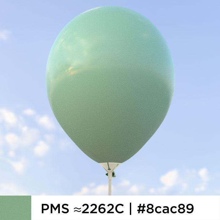 Vintage gröna ballonger 28 cm - 100-pack