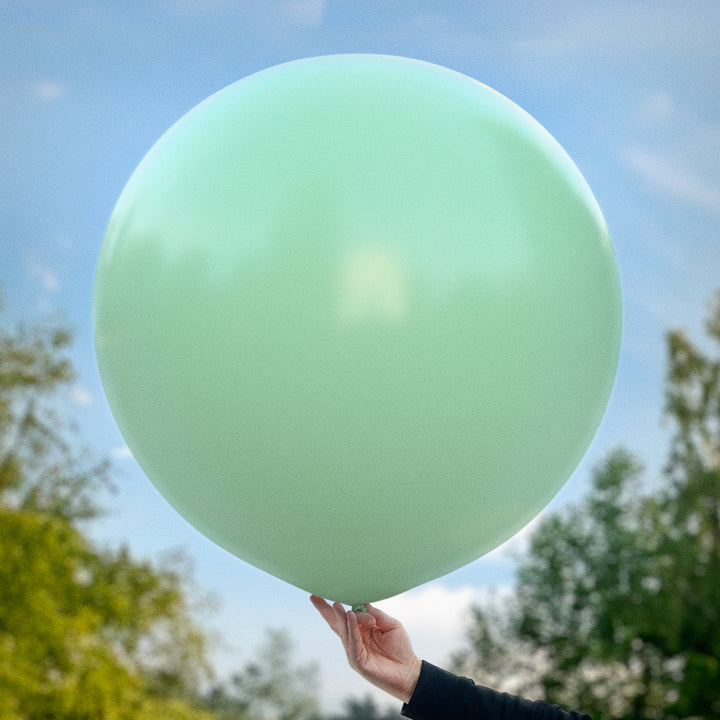 Vintage grön ballong 90 cm