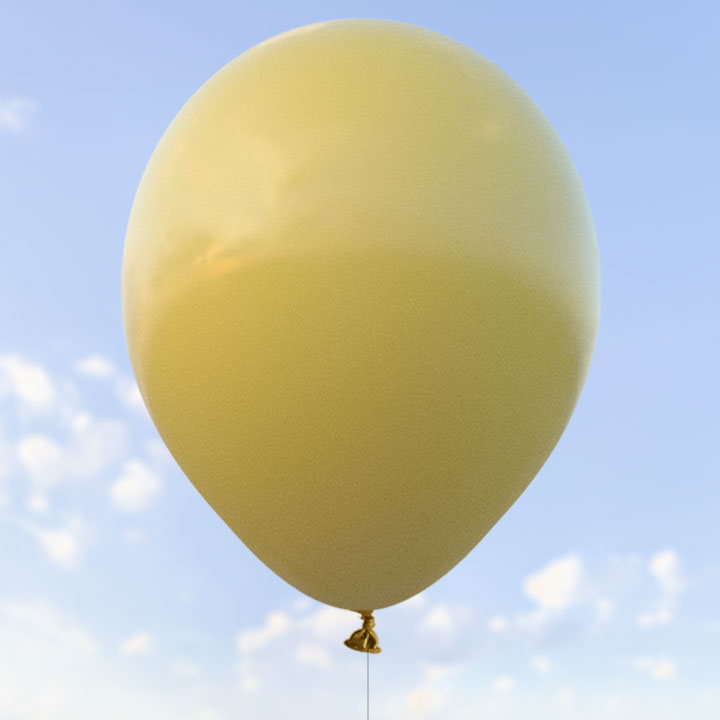 Vintage gula ballonger 28 cm - 100-pack