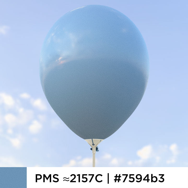 Vintage blå ballonger 28 cm - 100-pack