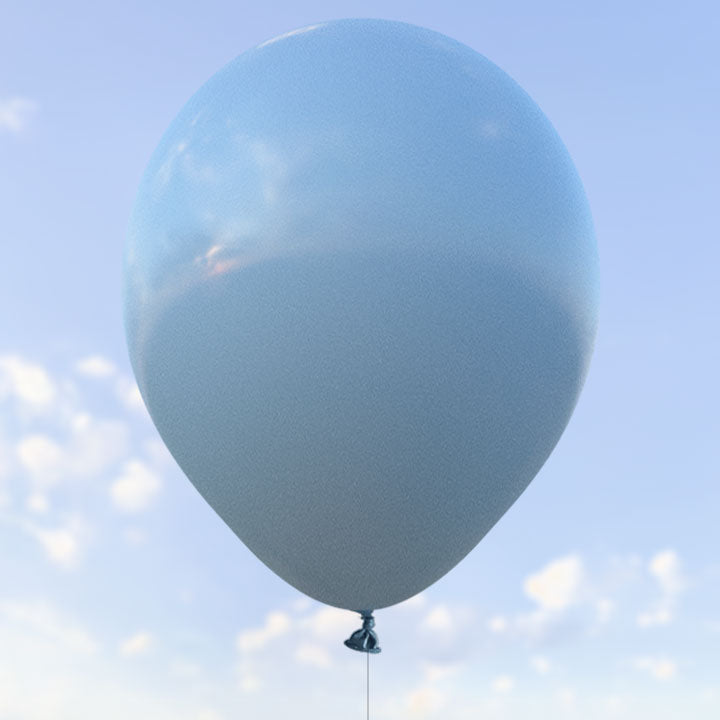 Vintage blå ballonger 28 cm - 100-pack