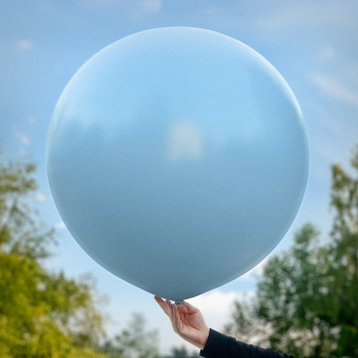 Vintage blå ballong 90 cm