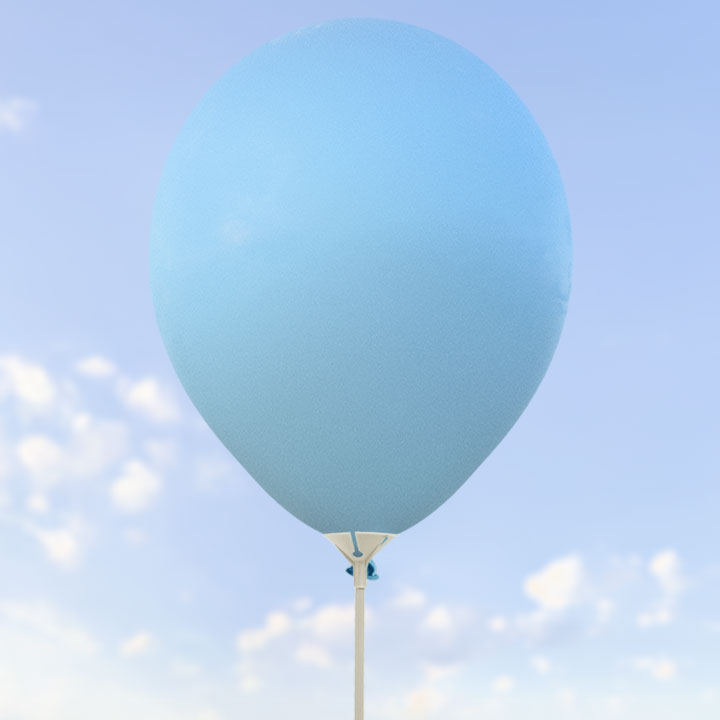 Matt blå ballonger 28 cm - 100-pack