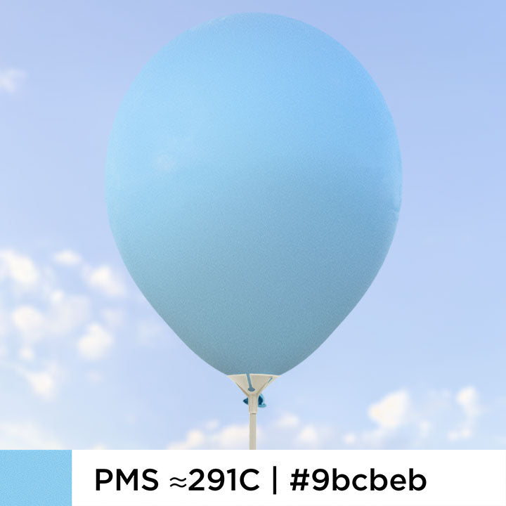 Matt blå ballonger 28 cm - 100-pack