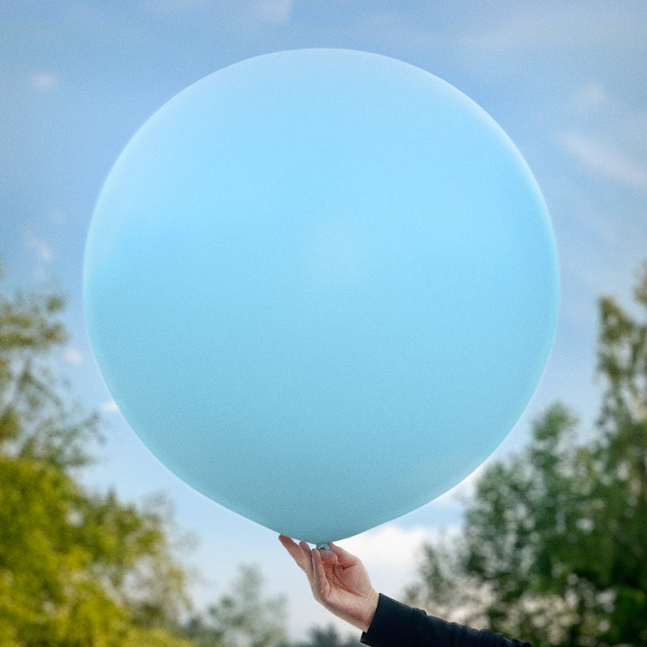 Matt blå ballonger 90 cm