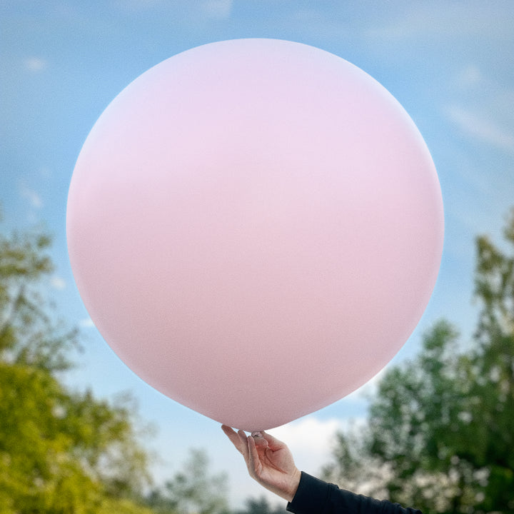 Matt ljusrosa ballonger 90 cm