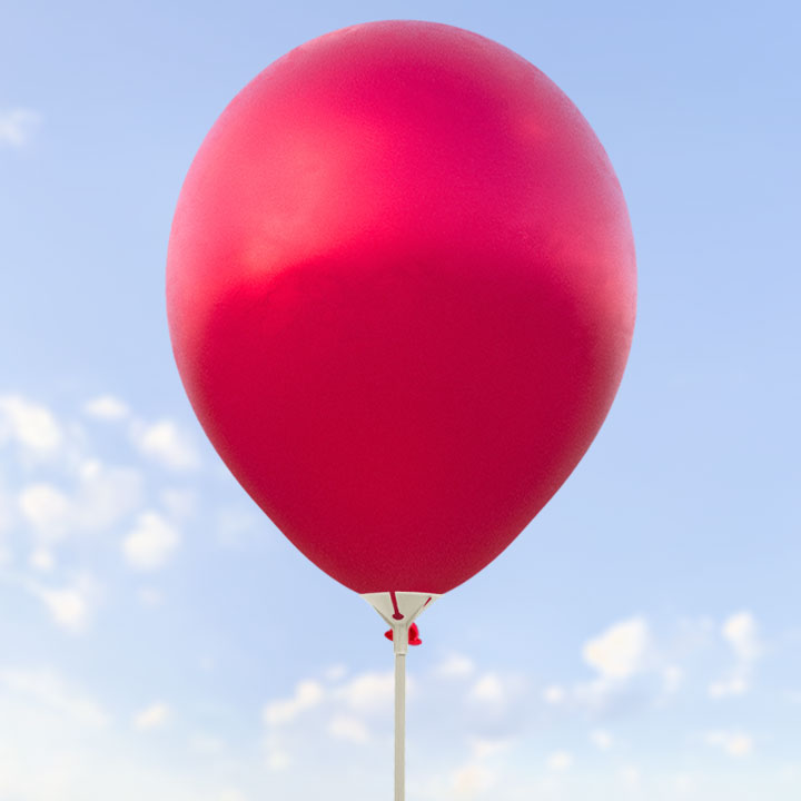 Röda metalliska ballonger 28 cm - 100-pack