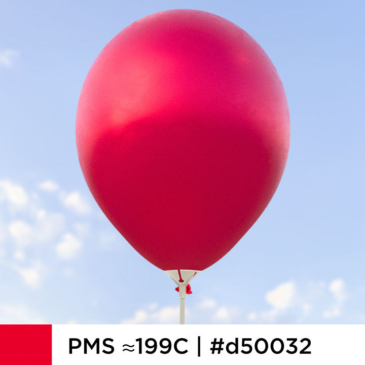 Röda metalliska ballonger 28 cm - 100-pack