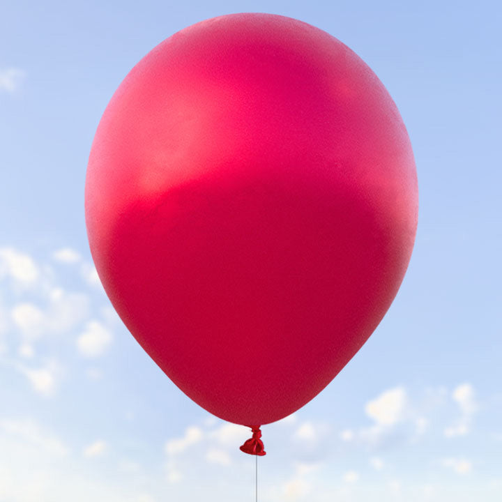 Röda metalliska ballonger 28 cm - 100-pack