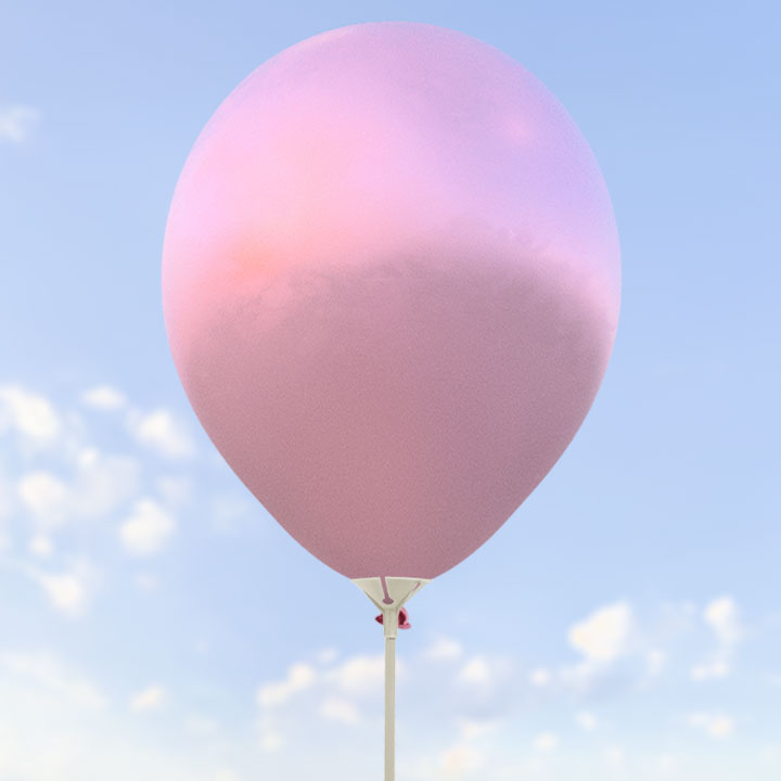 Rosa metalliska ballonger 28 cm - 100-pack