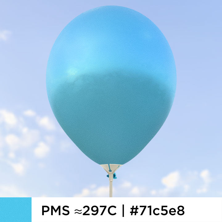 Blå metalliska ballonger 28 cm - 100-pack