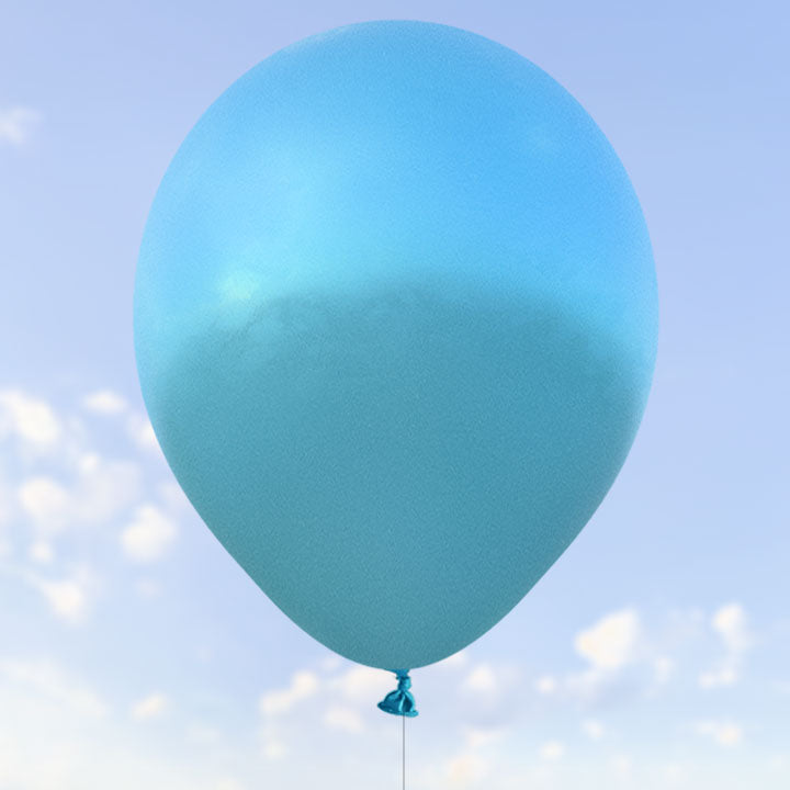 Blå metalliska ballonger 28 cm - 100-pack