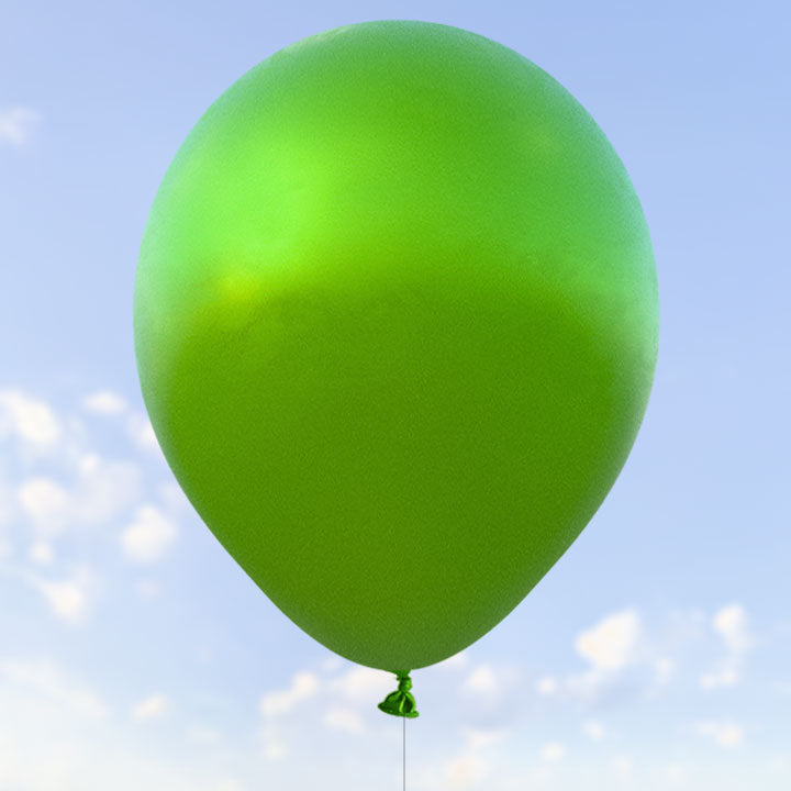 Gröna metalliska ballonger 28 cm - 100-pack