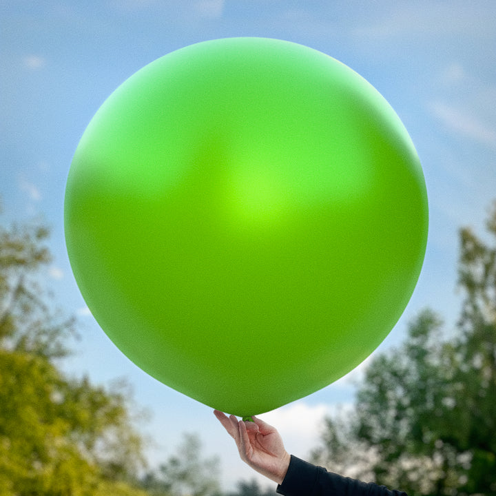 Grön metallisk ballong 90 cm
