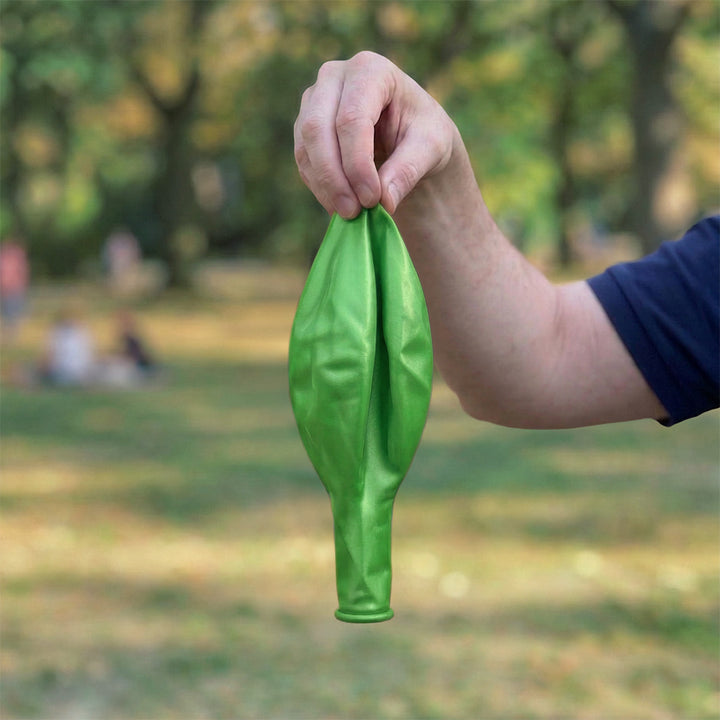 Grön metallisk ballong 90 cm
