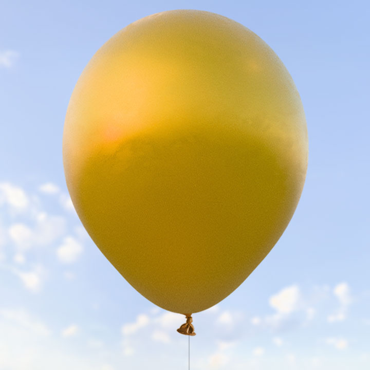 Guldballonger 28 cm – 100-pack