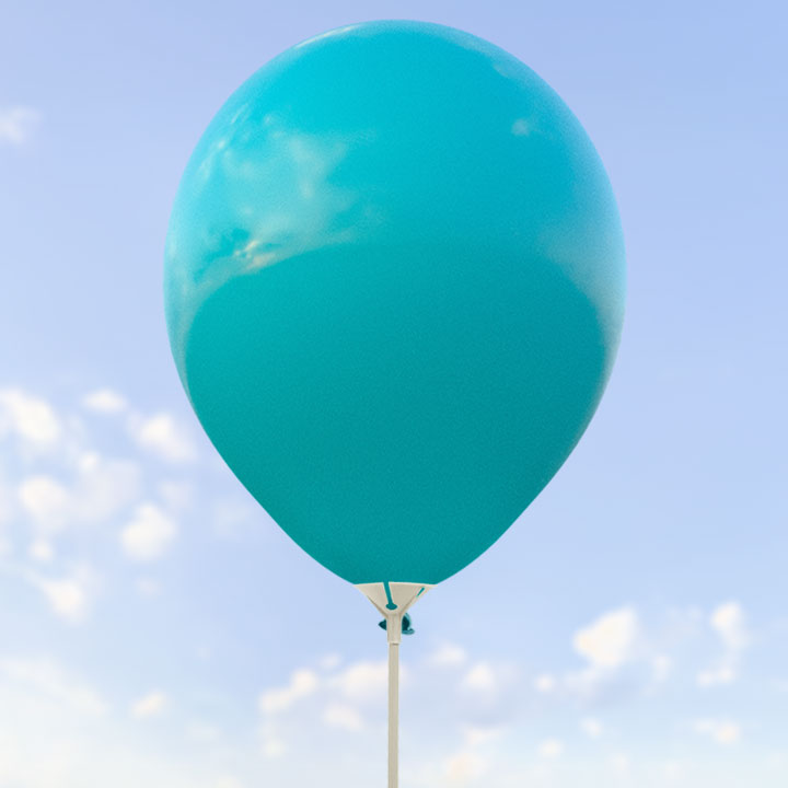 Turkos ballonger 28 cm – 100-pack
