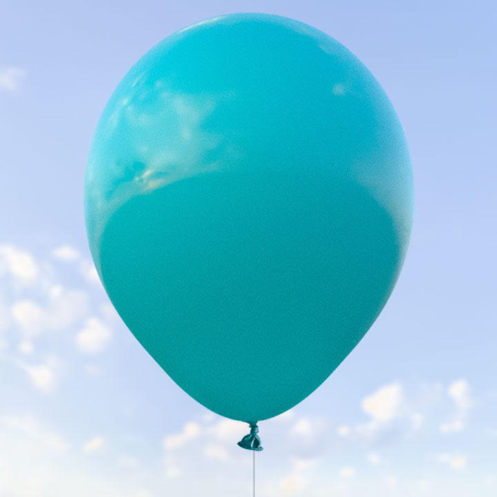 Turkos ballonger 28 cm – 100-pack
