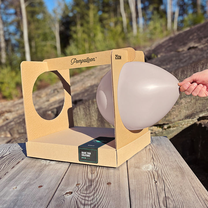 Grå ballongknippen 28 cm - 10-pack