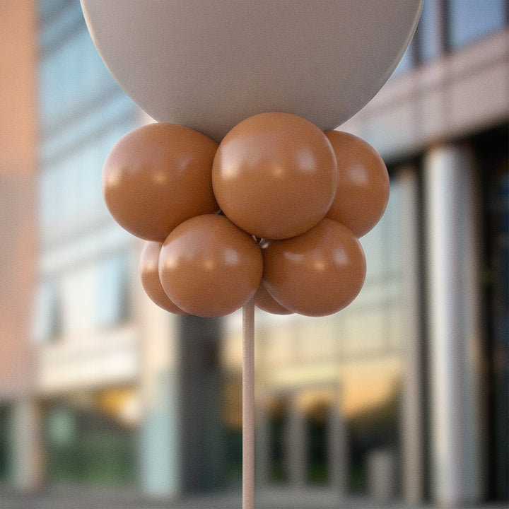 Bruna ballongknippen 28 cm - 10-pack