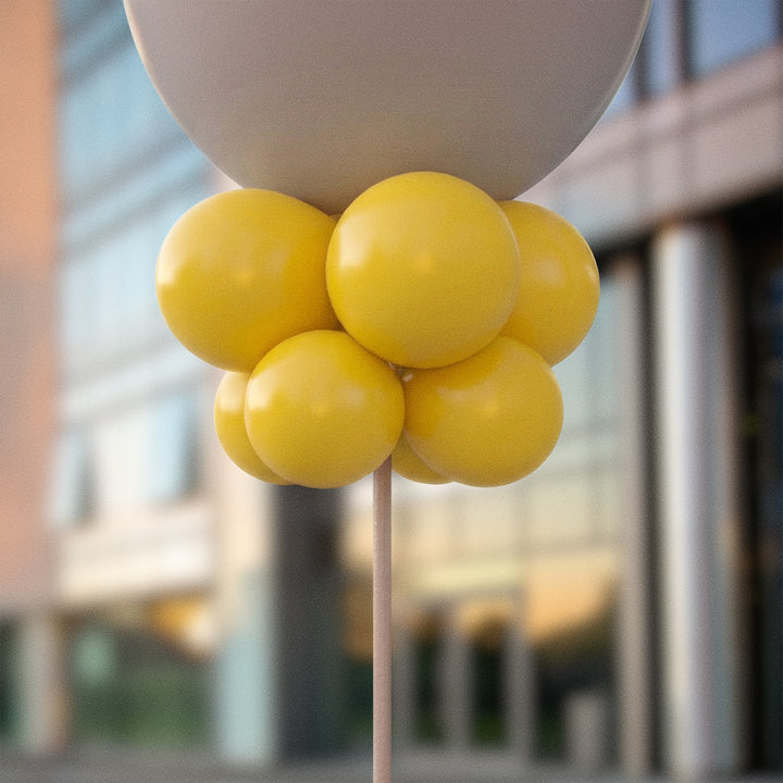 Solgula ballongknippen 28 cm - 10-pack