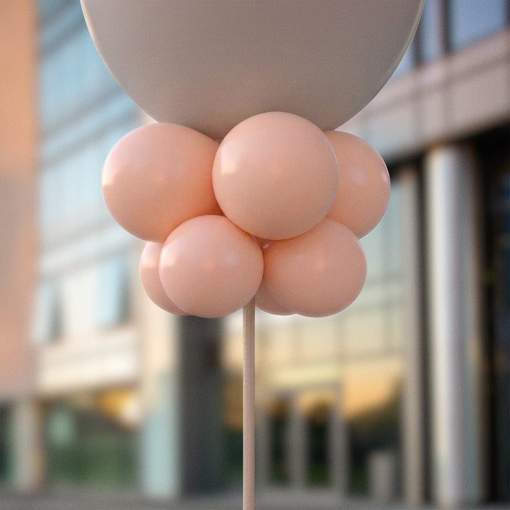 Persikofärgade ballongknippen 28 cm - 10-pack